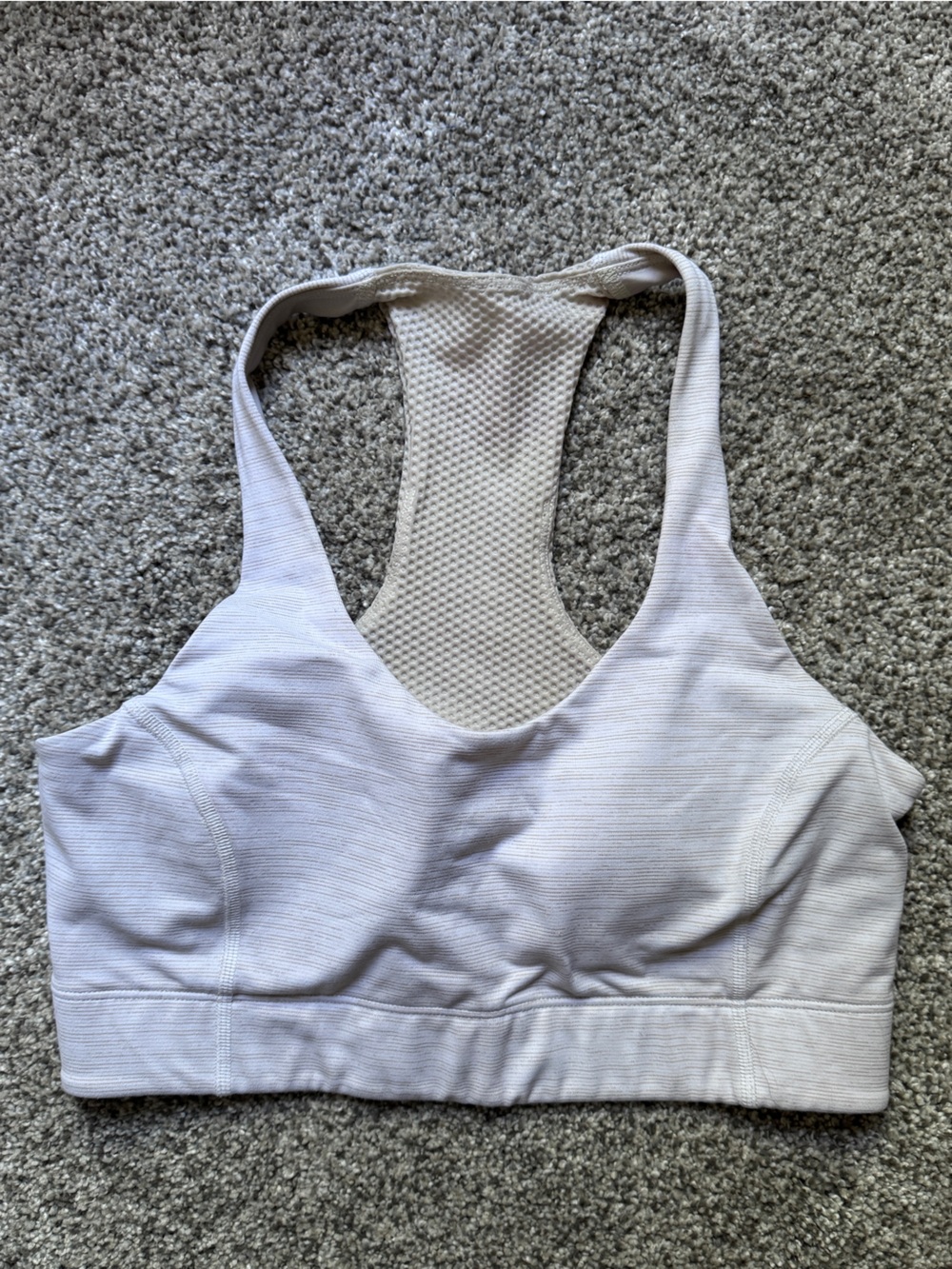 Outdoor Voices White Racerback Support Bra